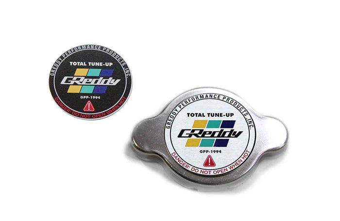 Greddy Radiator Seal Cap Polished + HPS Silicone Cap Black + Clamp Combo