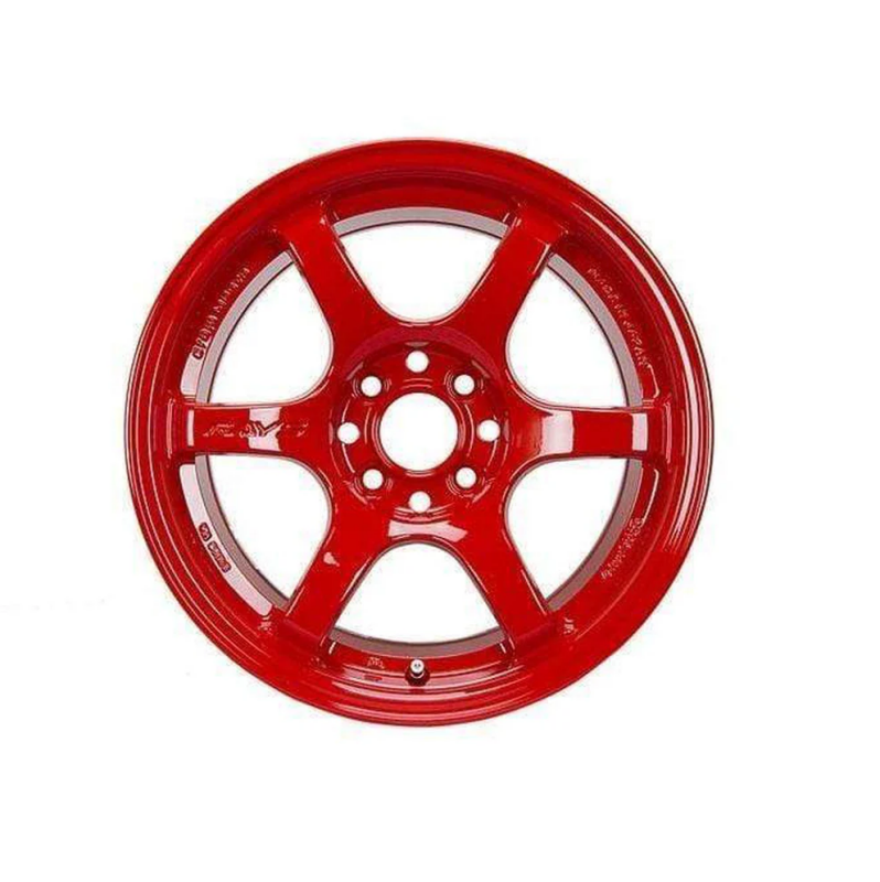 Gram Lights 57DR 15x8.0 +35 4x100 Red Wheel