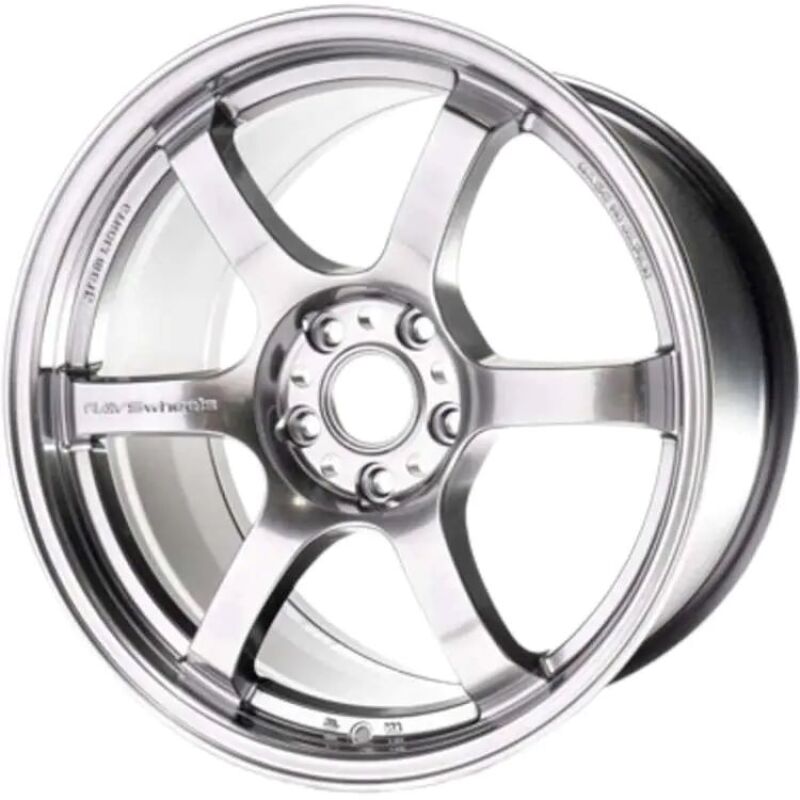 Gram Lights 57DR 18X9.5 +38 5x100 Grace SIlver Wheel (MOQ 20)