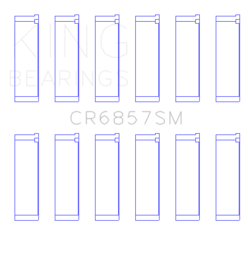 King Chrysler Pentastar 3.6L ERB V6 Connecting Rod Bearing Set - Size STD