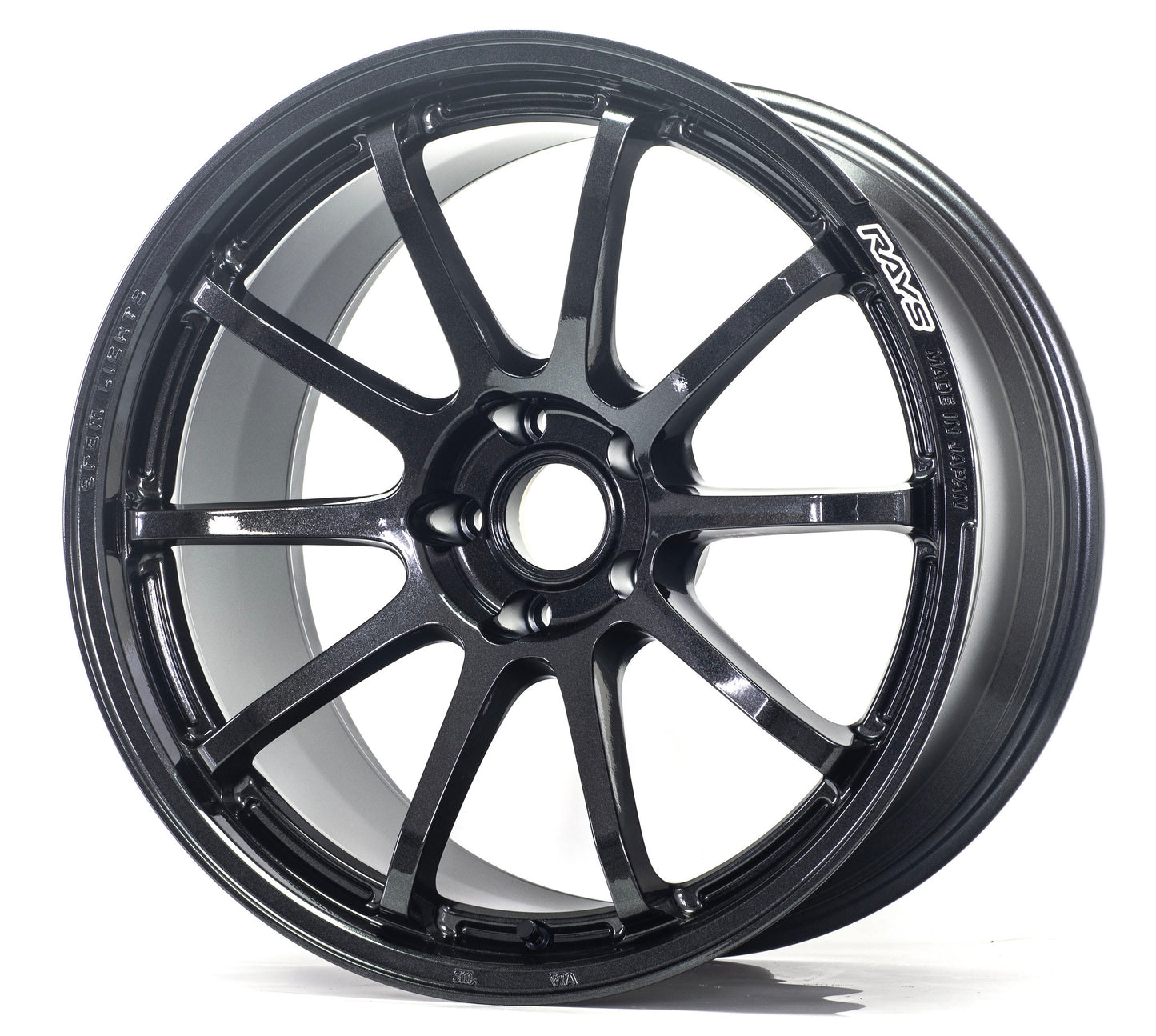 Gram Lights 57NR 18X9.5 +45 5-120 Glass Black Wheel