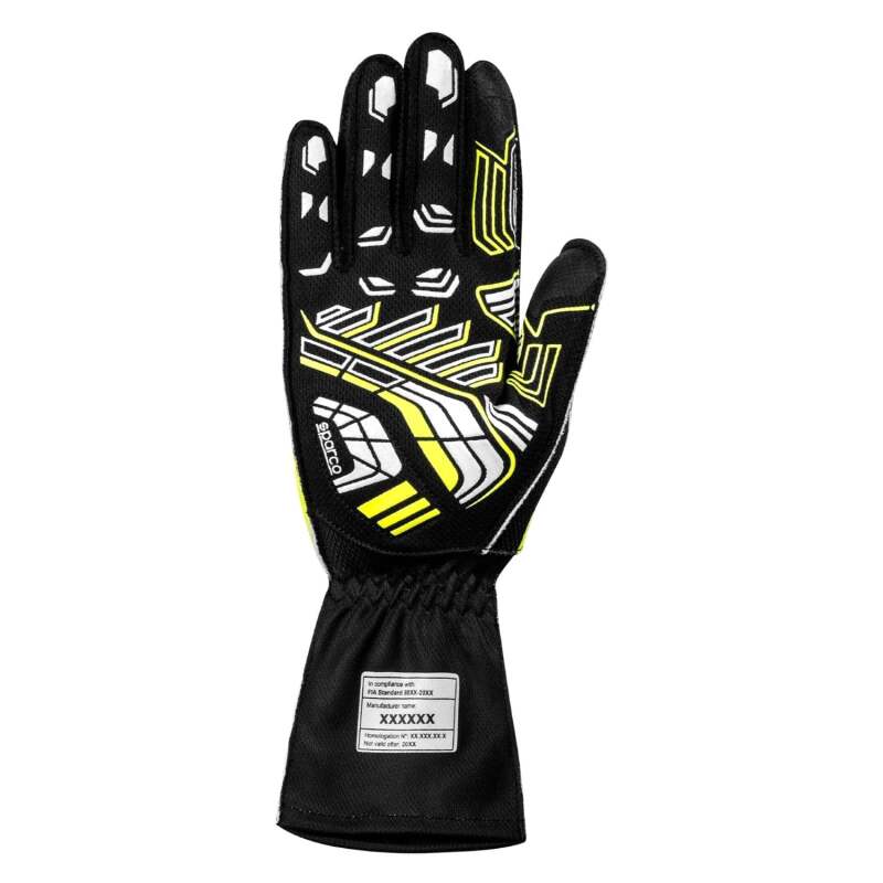 Sparco K-Arrow+ Black and Yellow Karting Gloves Size 9