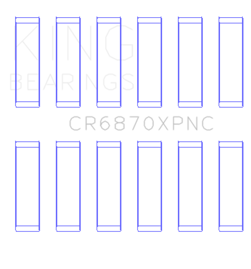 King Nissan VR38DETT pMaxKote Performance Con Rod Bearing Set - Size +0.25mm