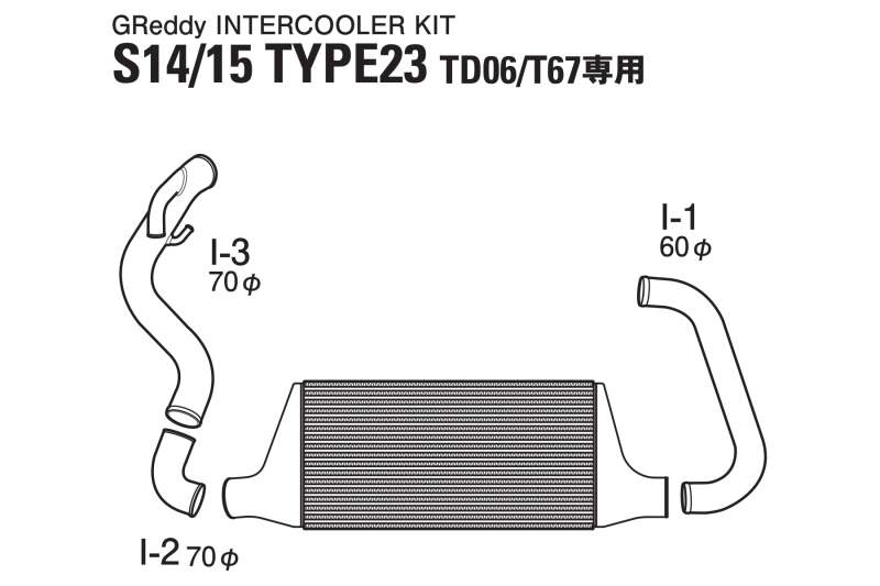 GReddy Nissan 240SX Trust Intercooler T-23F S14/S15