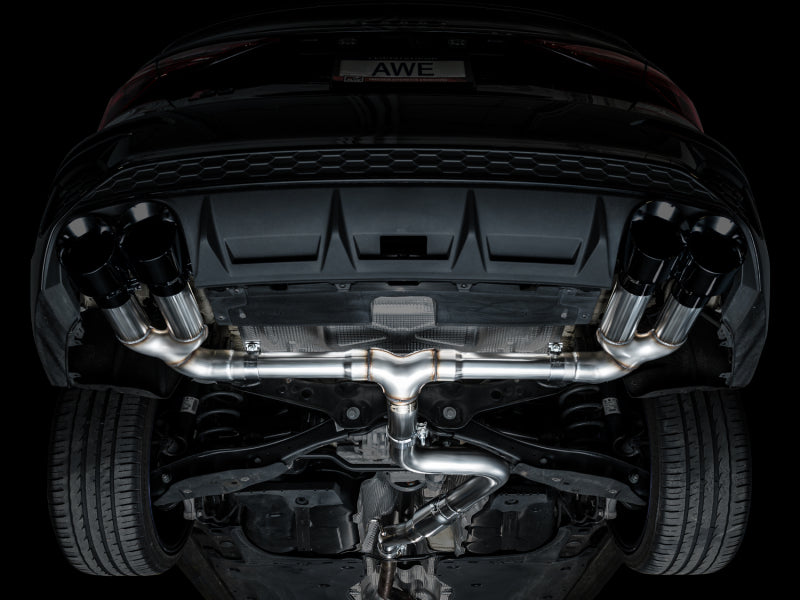 AWE 22-24 Audi 8Y S3 Track Edition Exhaust - Diamond Black Tips