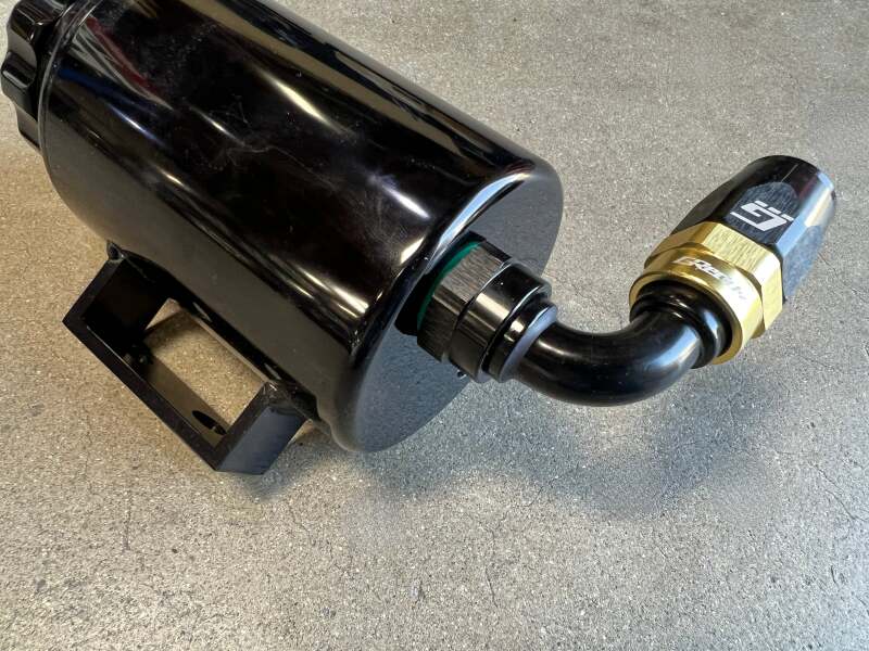 GReddy AN12 30 DEGREE ORB MALE BLACK/GOLD ANODIZED