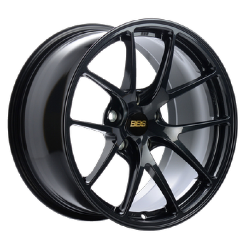BBS RI-A 18x9.5 5x120 ET23 82mm PFS Ring/Clip Required - Metallic Black Subtle Blue Flake