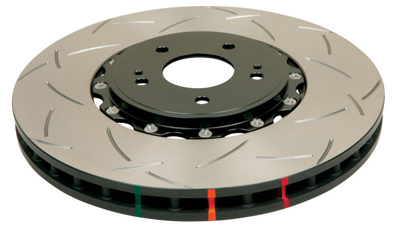 DBA 02-10 WRX / 13+ FR-S / 13+ BRZ Premium Front Slotted 5000 Series 2 Piece Rotor w/ Black Hat