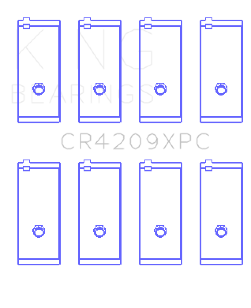 King Toyota 3SGTE 16v 2.0L pMaxKote Performance Rod Bearing Set - Size STD