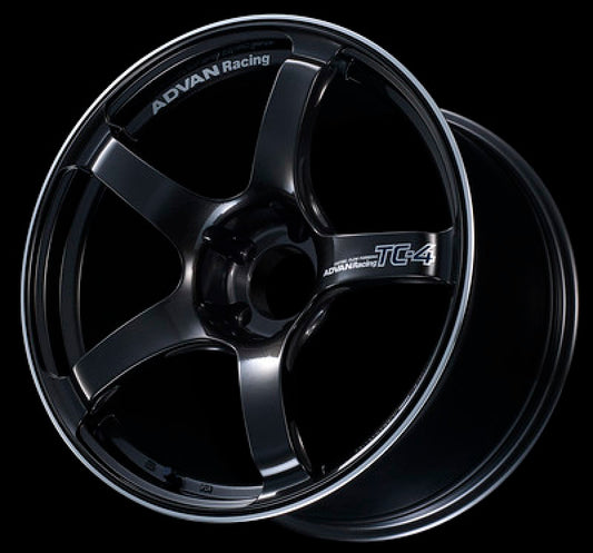 Advan TC4 15x6.0 +38 4x100 Black Gunmetallic and Ring Wheel