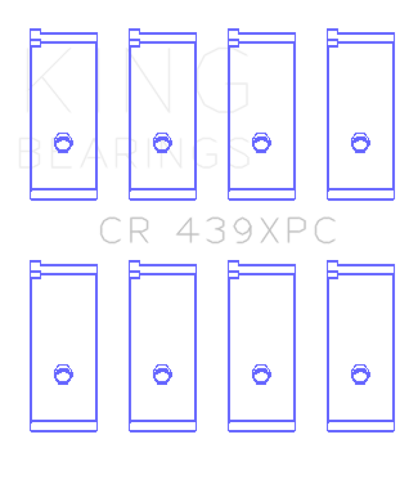 King Honda B18A1/B18B1 pMaxKote Performance Rod Bearing Set - Size STDX