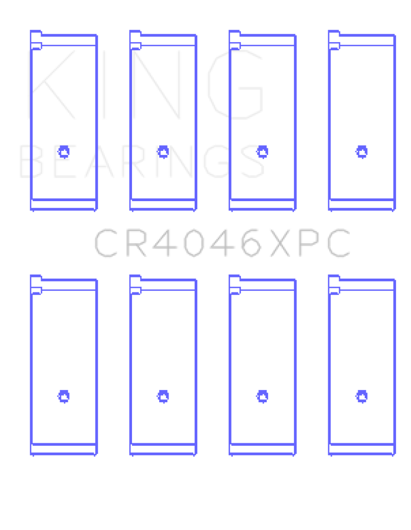 King Honda B20B4/B20Z2/D16 Series/ZC 16V pMaxKote Performance Rod Bearing Set - Size STD