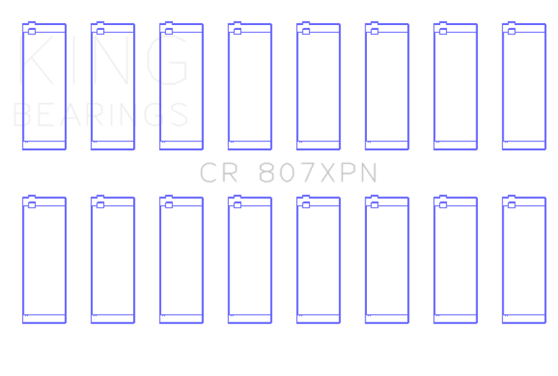 King Chevy LS1/LS6/LS3 Performance Rod Bearing Set - Size STDX