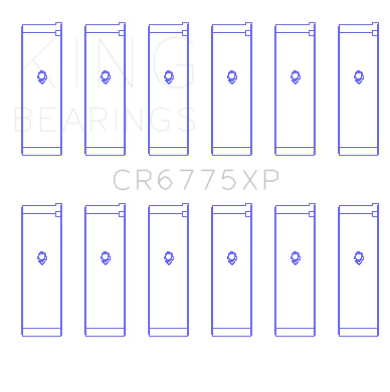 King Nissan VQ35DE Performance Rod Bearing Set - Size STDX