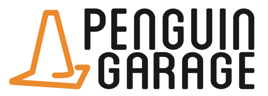 Penguin Garage Cone Stickers 36 inch Banner