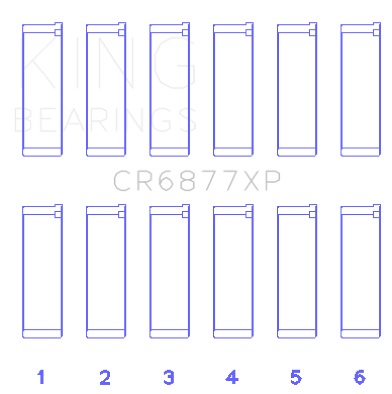 King BMW S54B32 3.2L Performance Rod Bearing Set - Size STD
