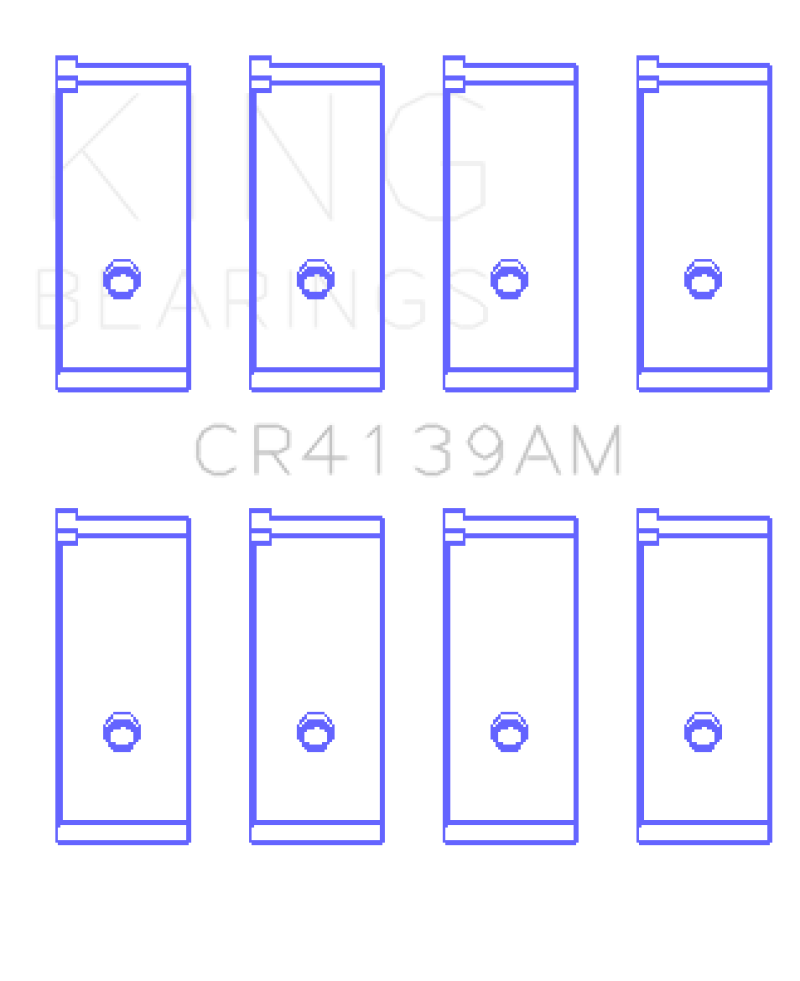 King Honda 91CI/1.5L D15A2/D15A3/D15B1/D15B2/D15B7/D15B8/D15Z1 Rod Bearing Set - Size STD