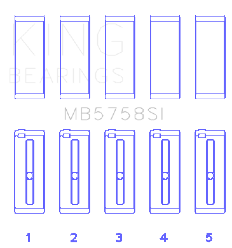 King 2007 Mini Cooper Main Bearing Set - Size STD