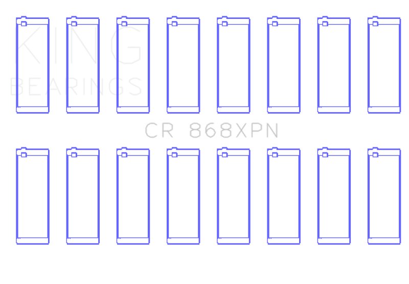 King Ford Prod V8 4.6L/5.4L (Size 0.026) Performance Rod Bearing Set - Size +0.026mm