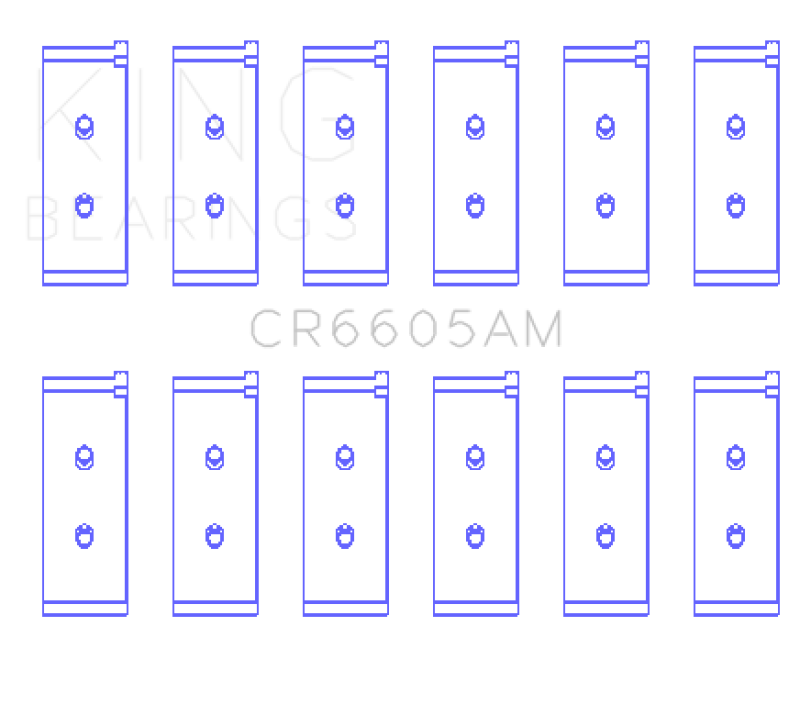 King Toyota 5ME/5MGE/7MGE/7MGTE Rod Bearing Set - Size STD