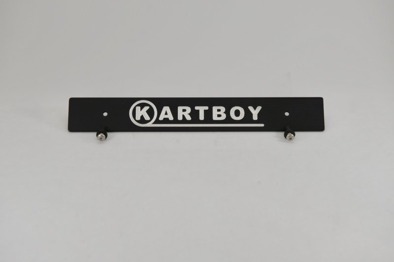 Kartboy Subaru License Plate Delete - Kartboy Logo - Black