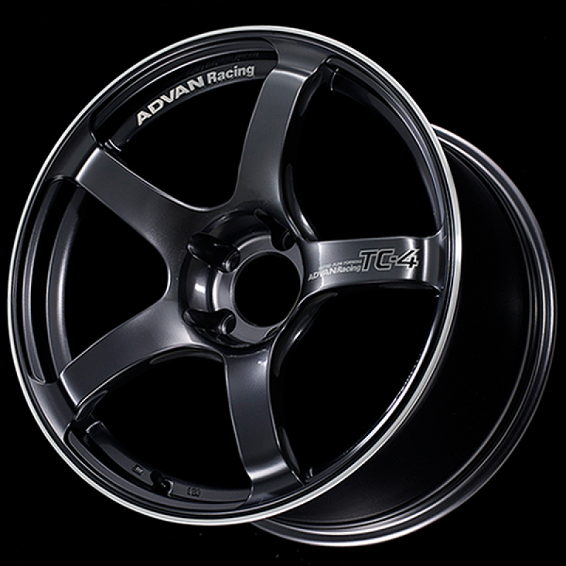 Advan TC4 18x9 +53 5x120 Racing Gun Metallic and Ring Wheel