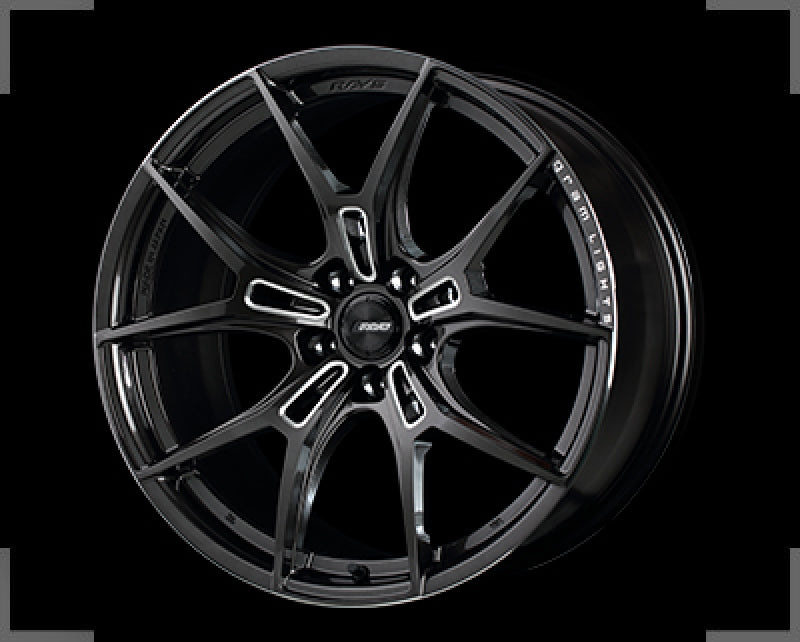 Gram Lights 57FXZ 19x10.5 +20 5x114.3 Super Dark Gunmetal and Machining Rim Edge DC Wheel