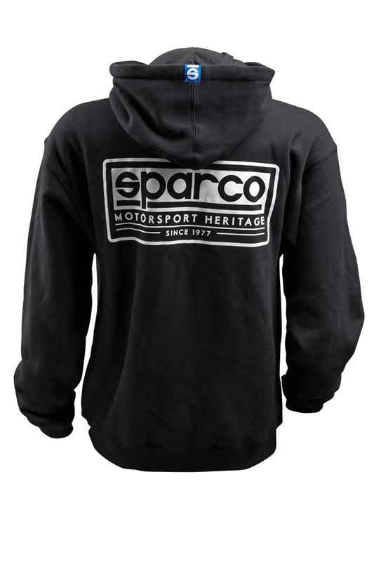 Sparco Sweatshirt Hooded Heritage Blk Lr