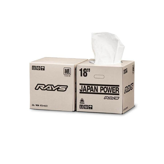 Rays Wheel Package Tissue Box 24S Ivory