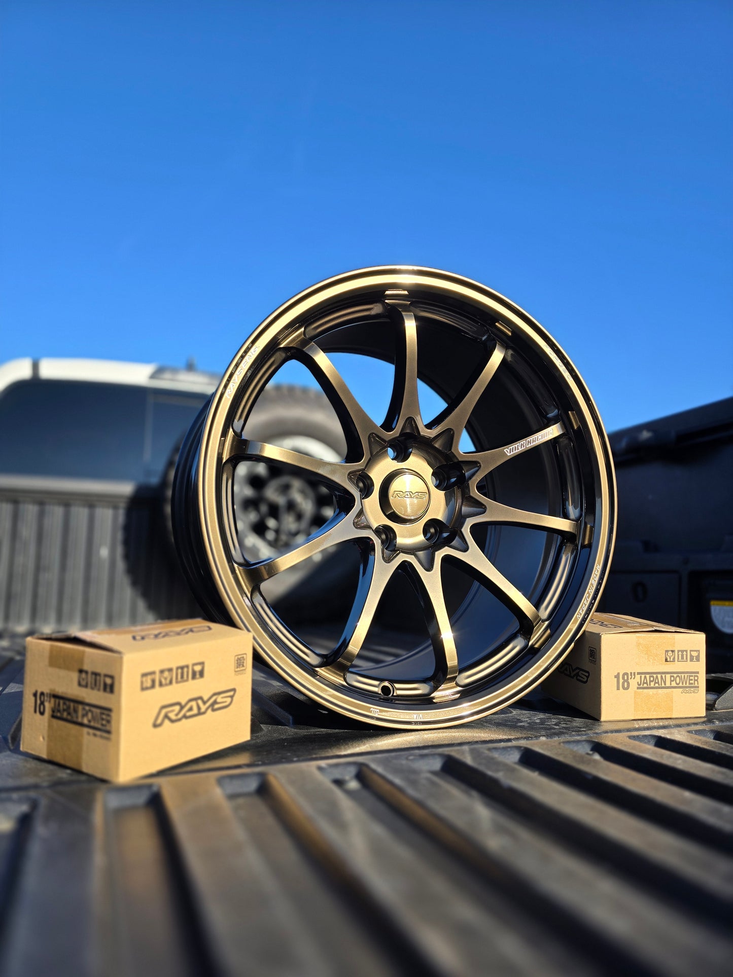 Volk Racing CE28N-Plus 18x9.5 +22mm 5x114.3 Shining Bronze Metal (Set of 4)