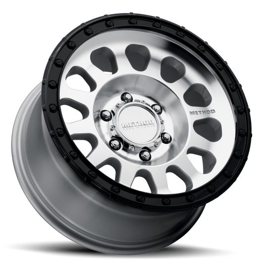 Method MR315 17x8.5 0mm Offset 8x6.5 130.81mm CB Machined Wheel - Gloss Black Lip