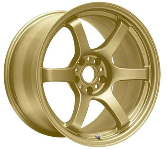 Gram Lights 57DR 15x8.0 +35 4x100 Gold Wheel