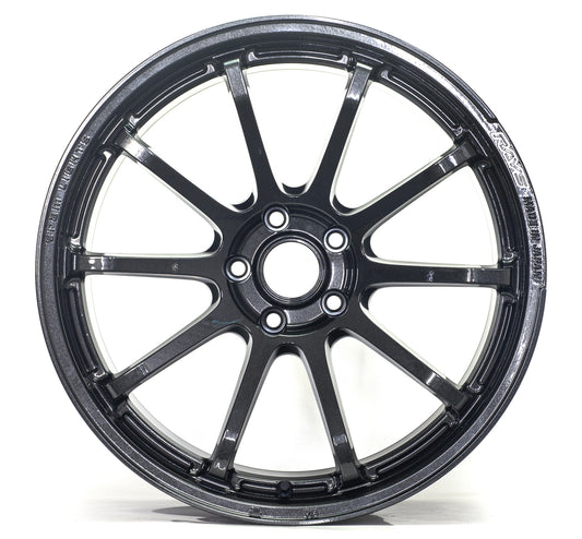 Gram Lights 57NR 18x9.5 +45 5-114.3 Glass Black Wheel