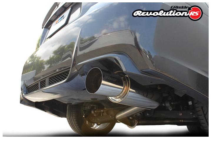 GReddy 11-14 Subaru WRX/STI (Sedan) 76mm Single Side Cat-Back Revolution RS Exhaust