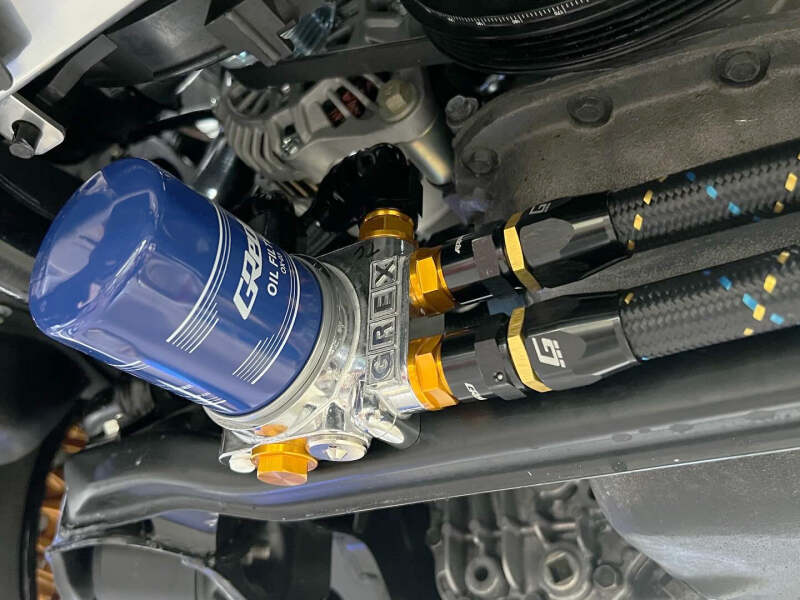 GReddy AN08 180 DEGREE HOSE END SWIVEL BLACK/GOLD ANODIZED