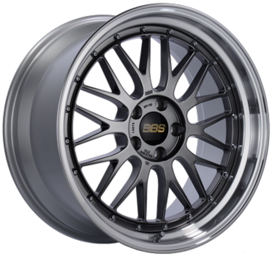 BBS LM 19x8.5 5x120 ET32 Diamond Black Center Diamond Cut Lip Wheel -82mm PFS/Clip Required