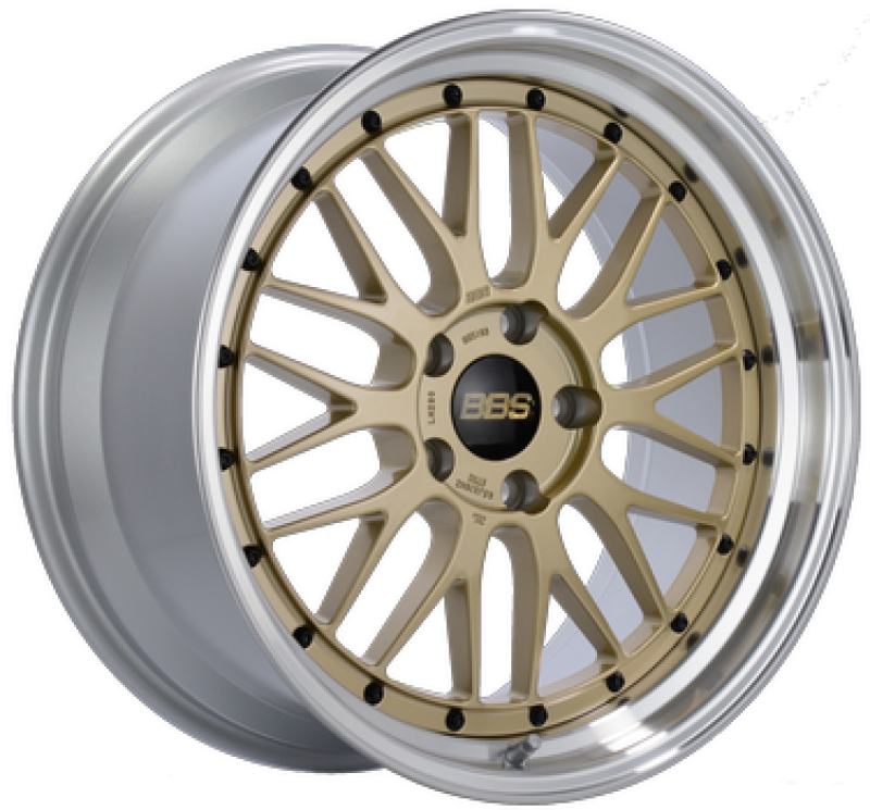 BBS LM 19x10 5x130 ET45 CB 71.6 Gold Center/Machined Lip Wheel