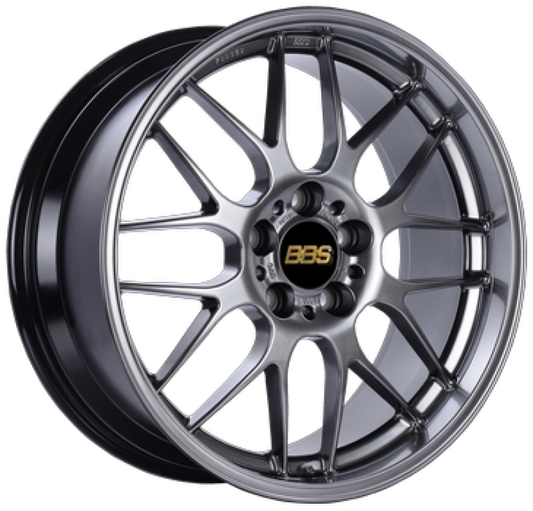 BBS RG-R 18x8.5 5x120 ET30 PFS Diamond Black Wheel -82mm PFS/Clip Req