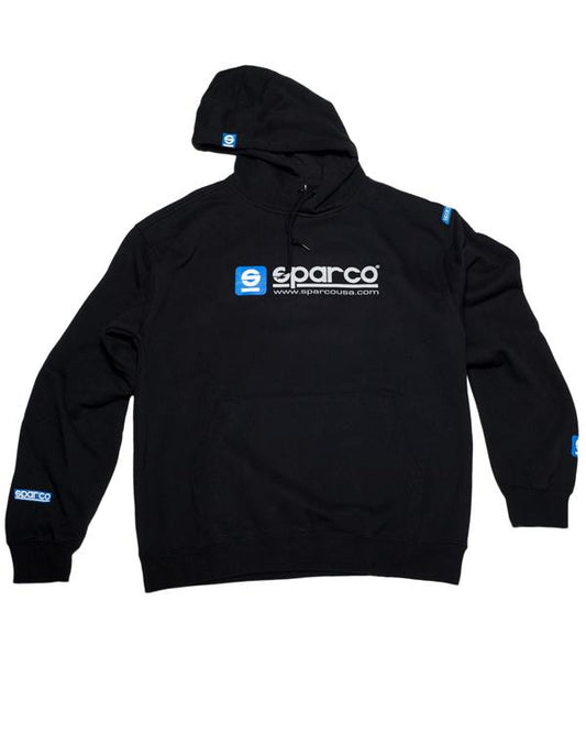 Sparco Sweatshirt Hooded WWW Navy LRG