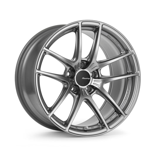 Enkei NVR5 18x9.5in / 5x100 BP / ET45 / 75mm Bore - Dark Hyper Silver Wheel
