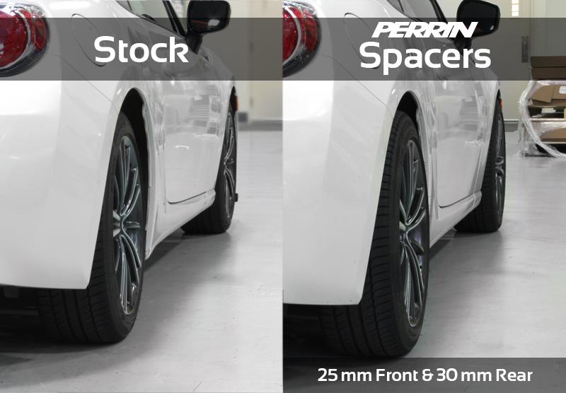 PERRIN 02-14 Subaru WRX / 2004 STI / 13-25 BRZ & Toyota GR86 30mm Wheel Spacers 5x100 56mm CB - Pair