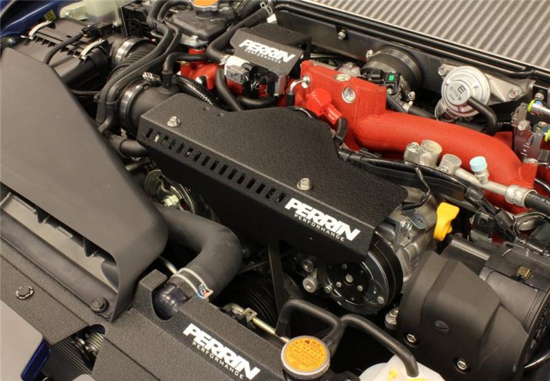 PERRIN 02-14 Subaru WRX / 04-21 STI / 08-11 Impreza Pulley Cover - Black