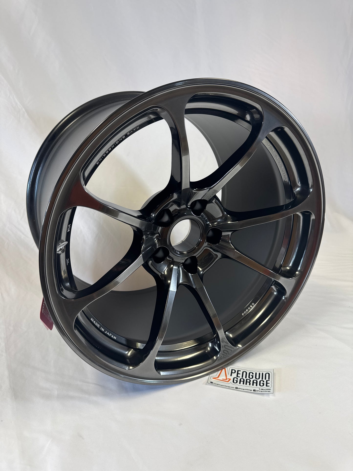 Volk Racing NE24 18x12 +26mm 5x114.3 Shining Black Metal