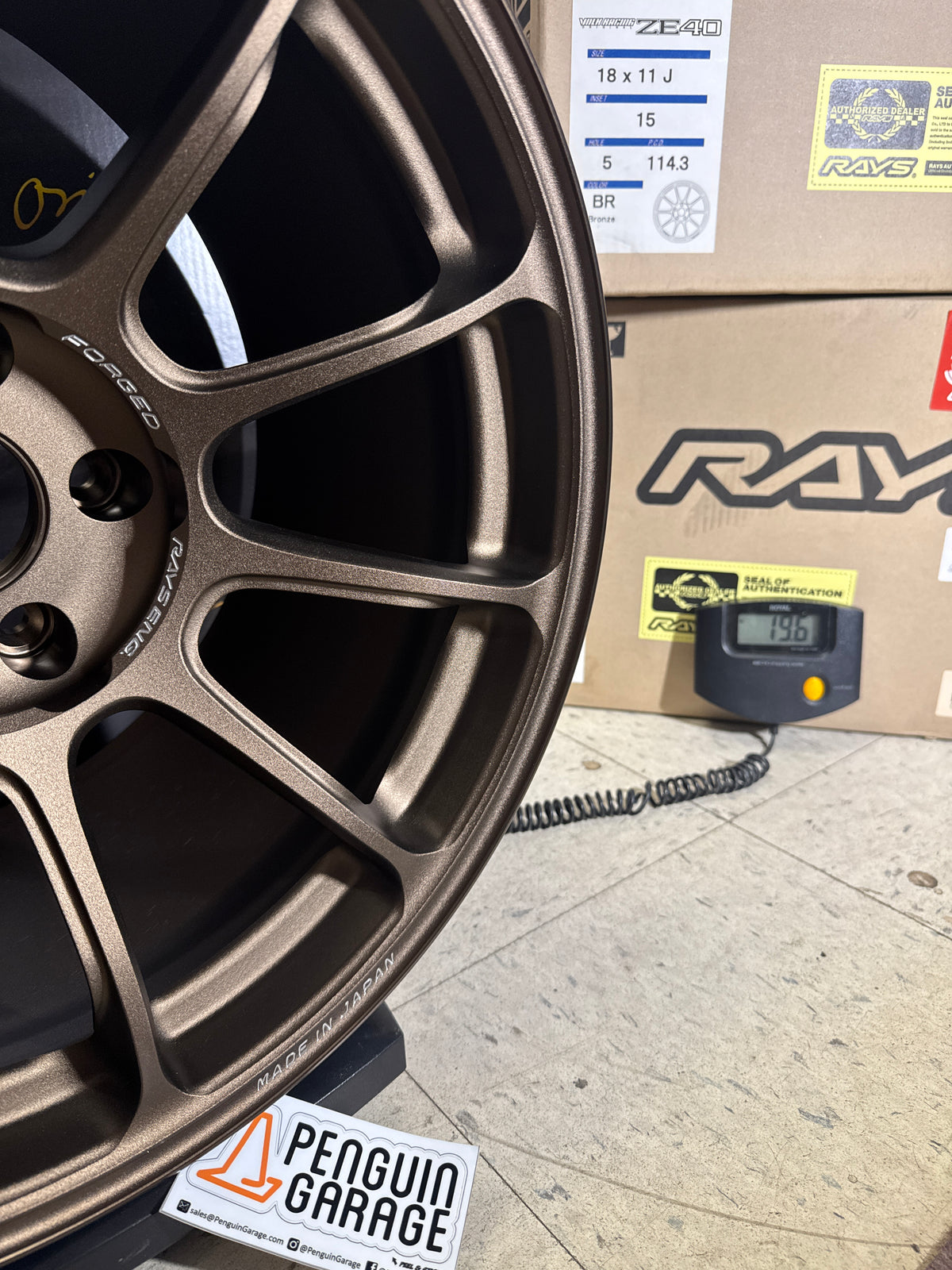 Volk Racing ZE40 18x11 +15mm 5x114.3 Almite Bronze Set of 4