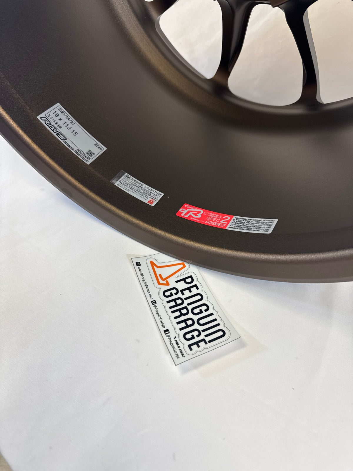 Volk Racing ZE40 18x11 +15mm 5x114.3 Almite Bronze Set of 4
