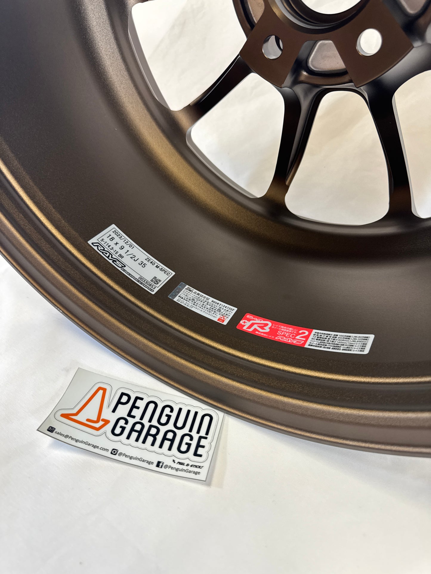 Volk Racing ZE40 M-Spec 18x9.5 +35mm 5x114.3 Almite Bronze