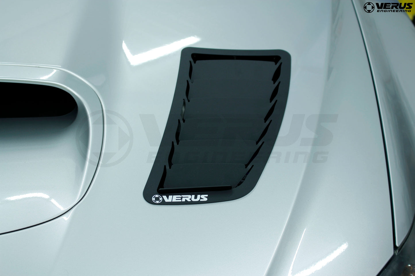 Verus Engineering Hood Louver Kit Black - Subaru WRX/STI (GR / GV)