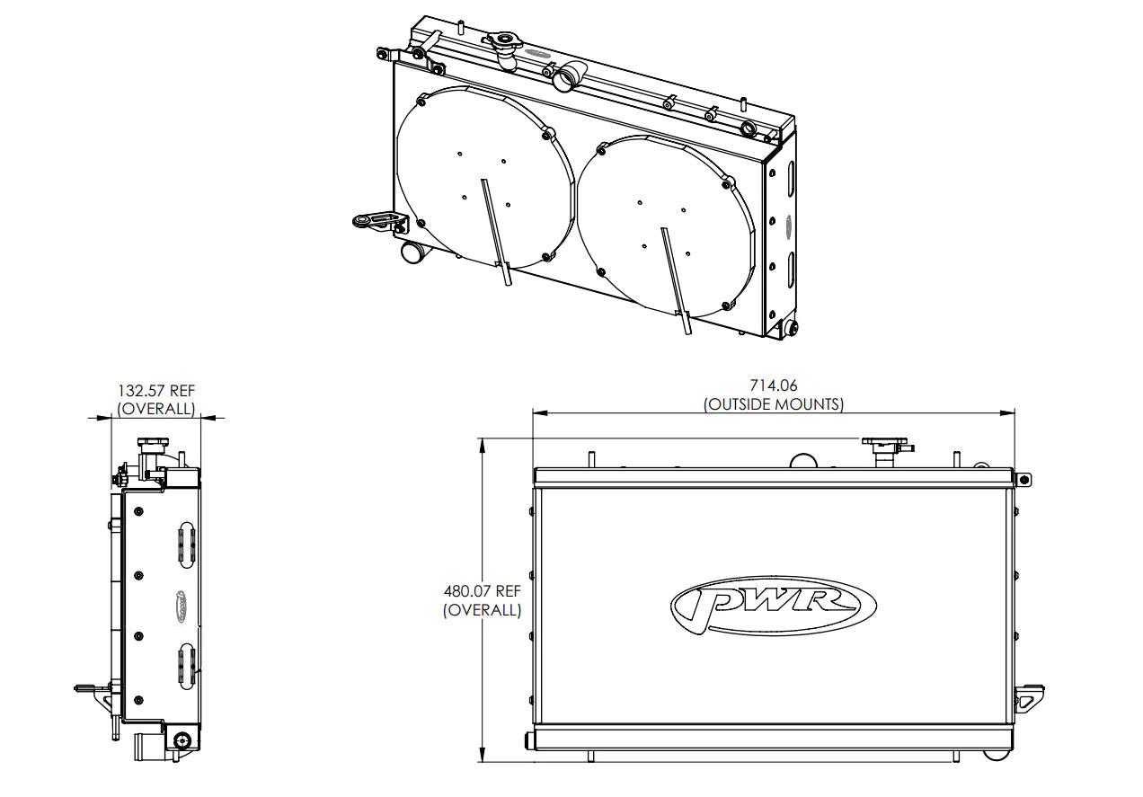 PWR 2002-2007 Subaru WRX/STI Radiators