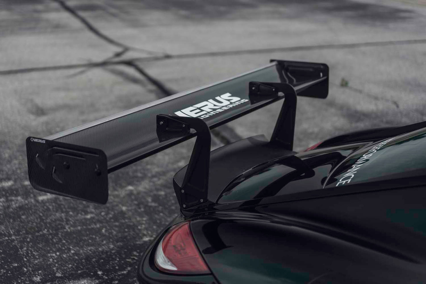 Verus Engineering Rear Wing Kit, Includes Carbon Spoiler - 987 Porsche Cayman