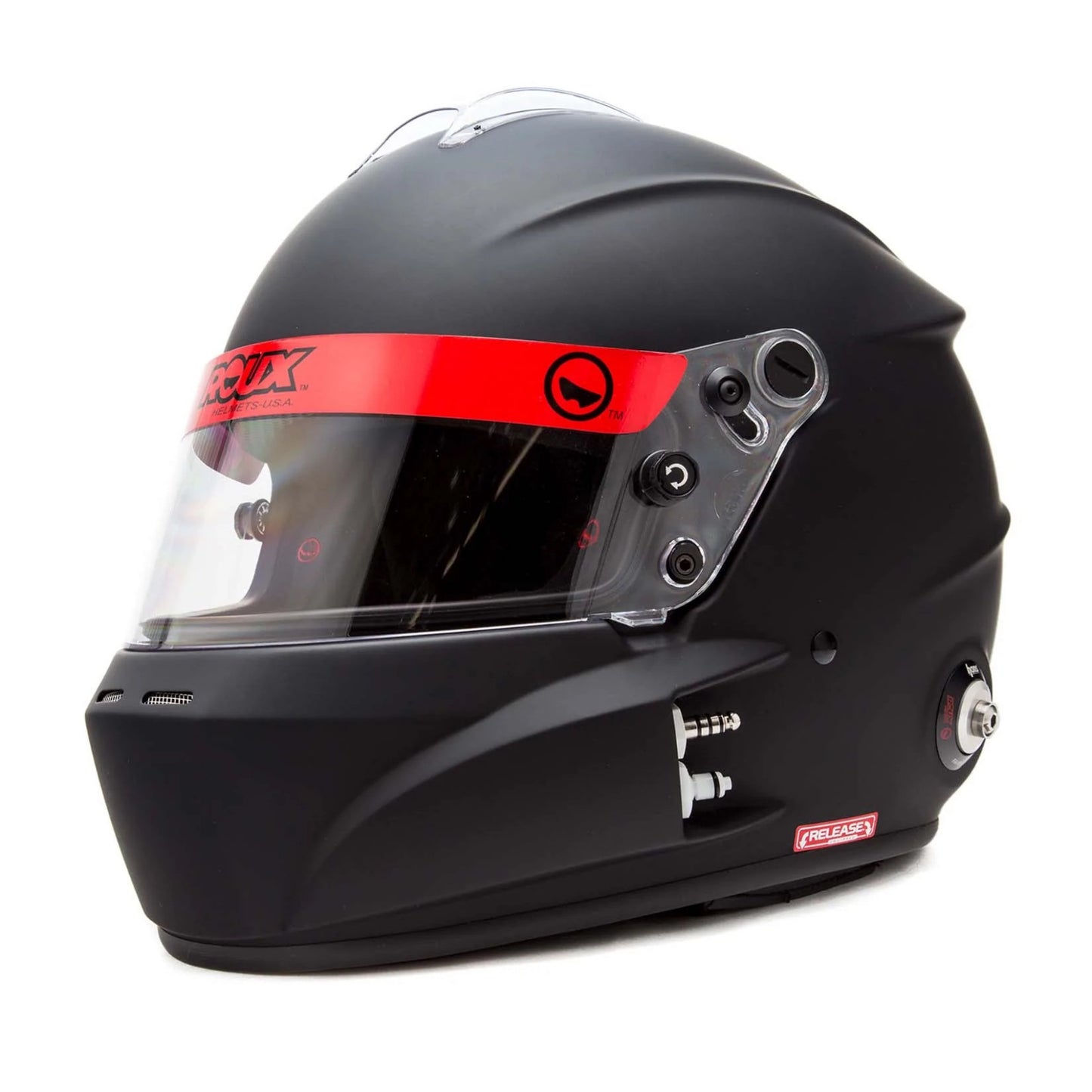 Roux R-1 SA2020 Racing Helmet Black Medium